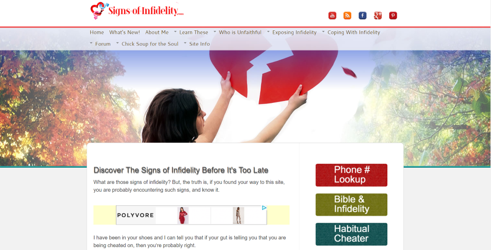 Signs of Infidelity Design AJB102