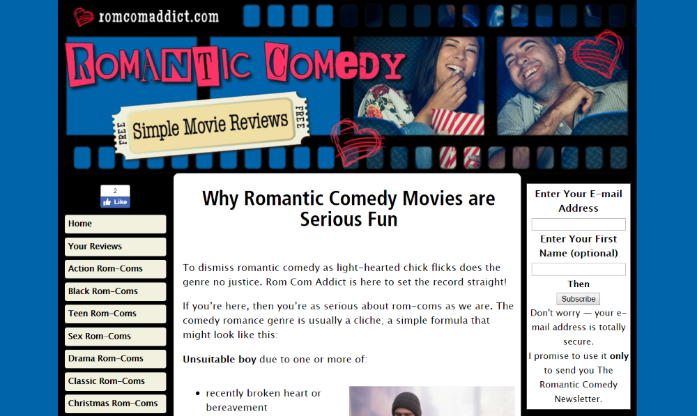 Romantic Comedy Reviews TS102